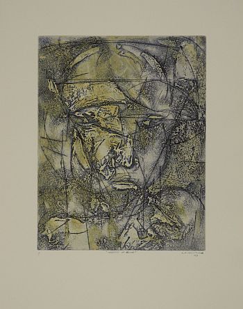 Click the image for a view of: Kagiso Pat Mautloa. Version of green. 2009. Intaglio prints.  496X391mm